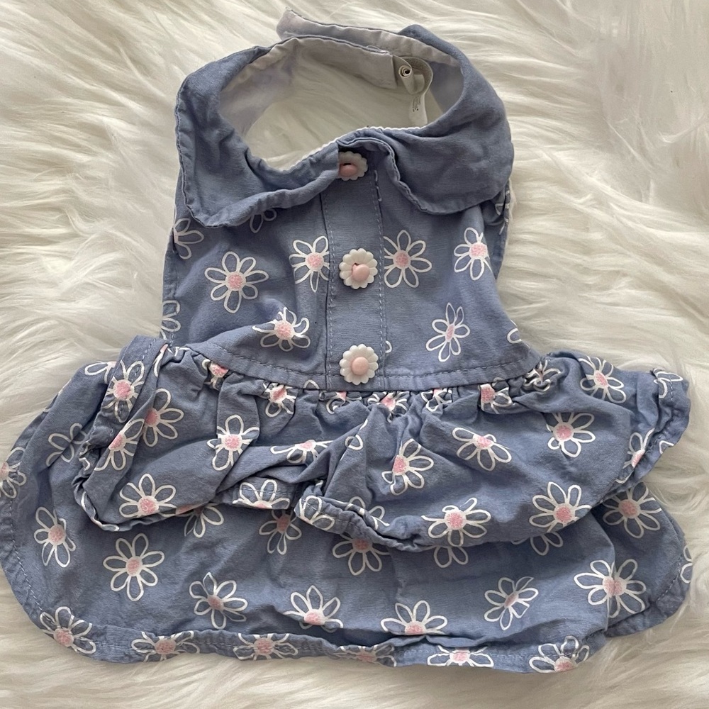 Floral dress for small dog